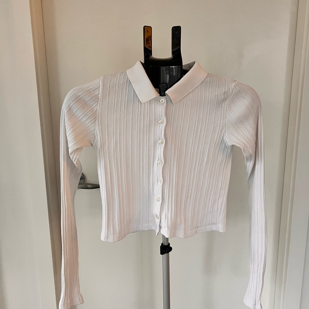 Brandy Melville White Button Down Shirt